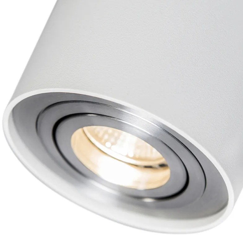 LED Foco de embutir inteligente branco e aço inclinável com Wi-Fi GU10 - Rondoo up Moderno