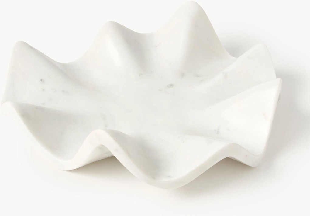 Tabuleiro decorativo em mármore artesanal Gaia, Ø 30 cm