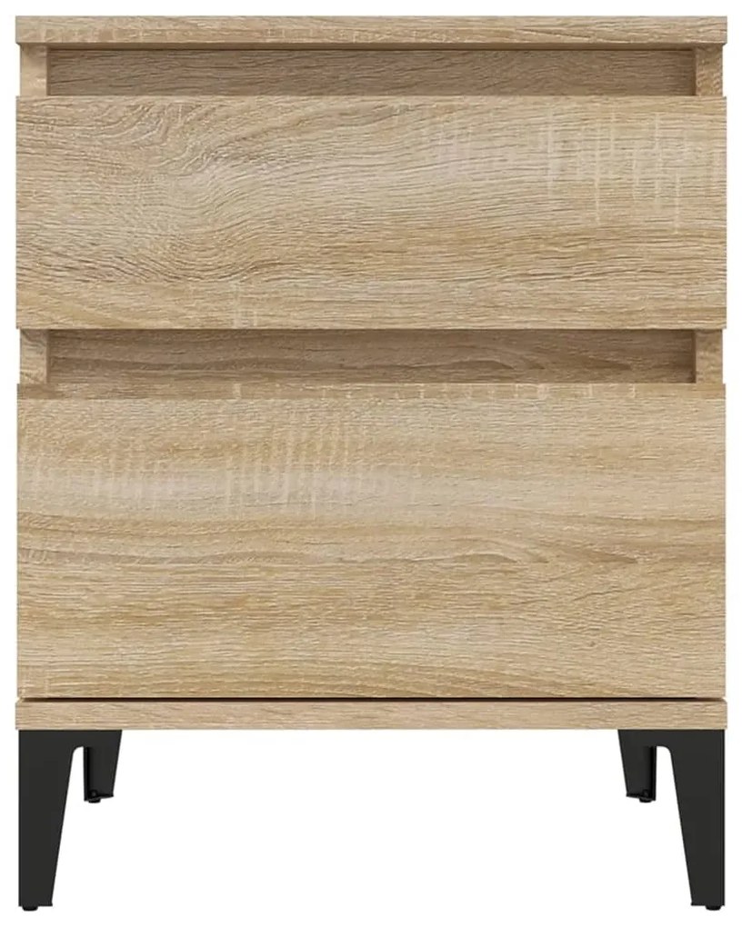 Mesas de cabeceira 2 pcs 40x35x50 cm carvalho sonoma