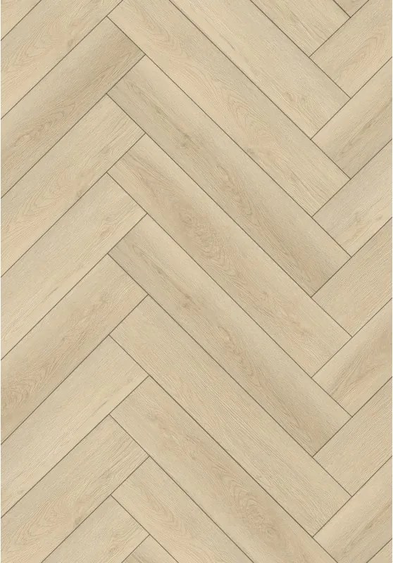 Mexen Providence  painéis vinílicos padrão espinha 635 x 127 mm SPC 6,5 mm, base IPEX 1,5 mm, 4 V-Fuga, Carvalho