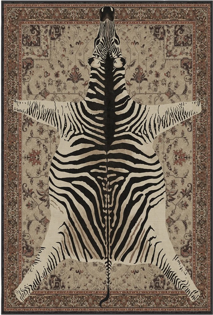 Tapete lavável de pelo curto Safari by Iris Apfel