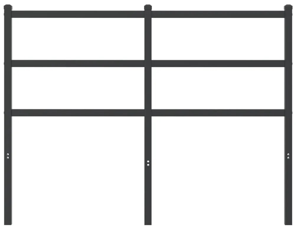 Cabeceira de cama 120 cm metal preto