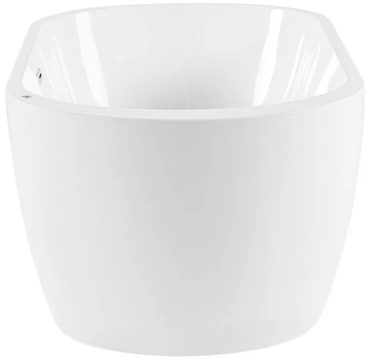 Banheira autónoma com hidromassagem e LEDs em acrílico branco 170 cm NEVIS III Beliani