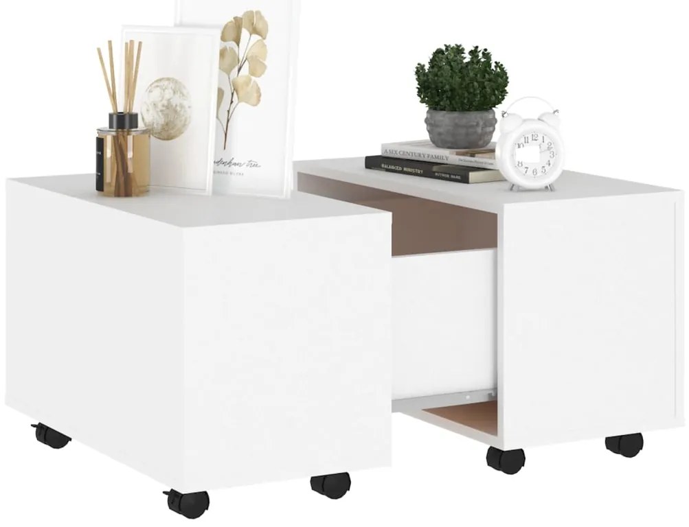 Mesa de centro 60x60x38 cm derivados de madeira branco