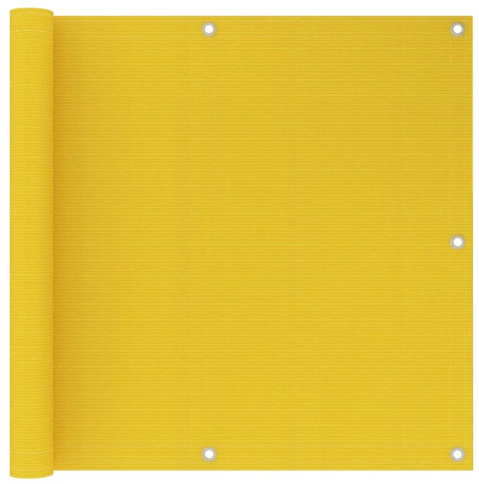 Tela de varanda 90x500 cm PEAD amarelo