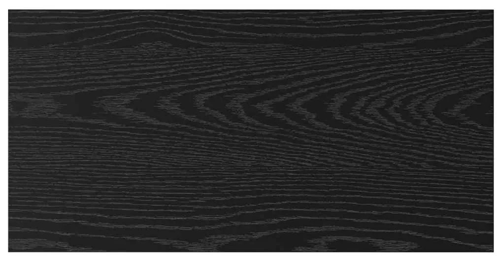 Prateleiras - Conjunto de 4 em Carvalho Preto, 60x30x1.5 cm, feitas de
