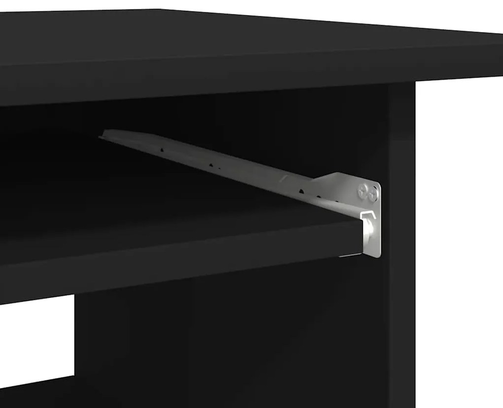 Secretária 80x45x74 cm derivados de madeira preto