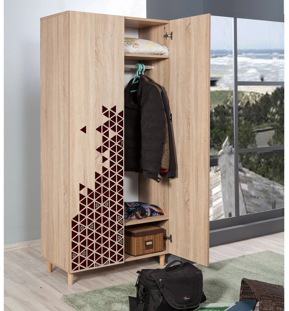 Roupeiro Stil – Carvalho Sonoma – 90x192x52 cm