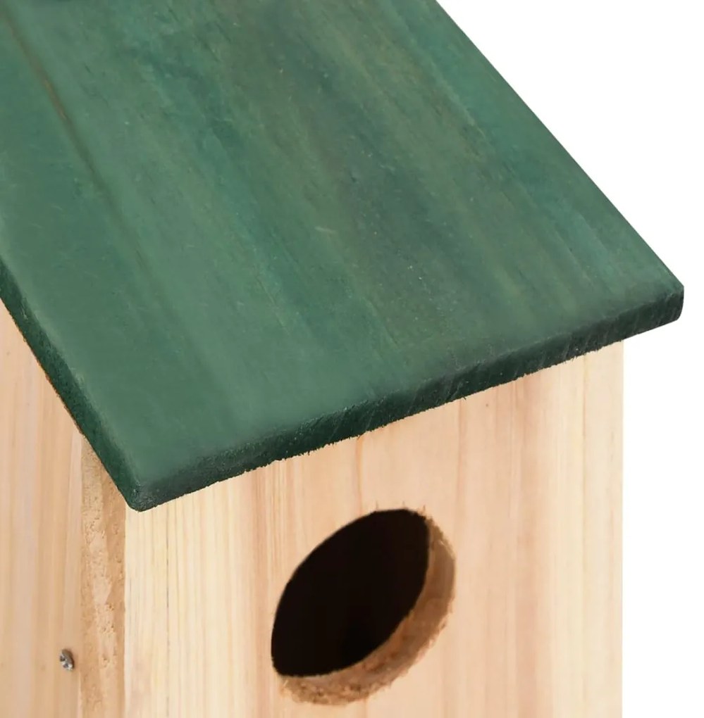 Casas para pássaros 8 pcs madeira 12x12x22 cm