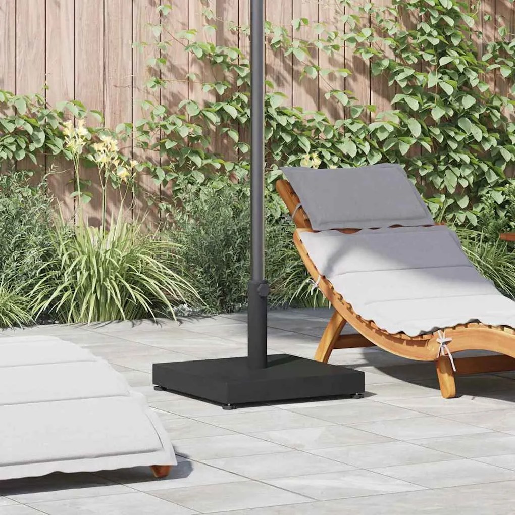 vidaXL Bases para Guarda-Sóis Exteriores Preto 45 x 45 x 31.5 cm