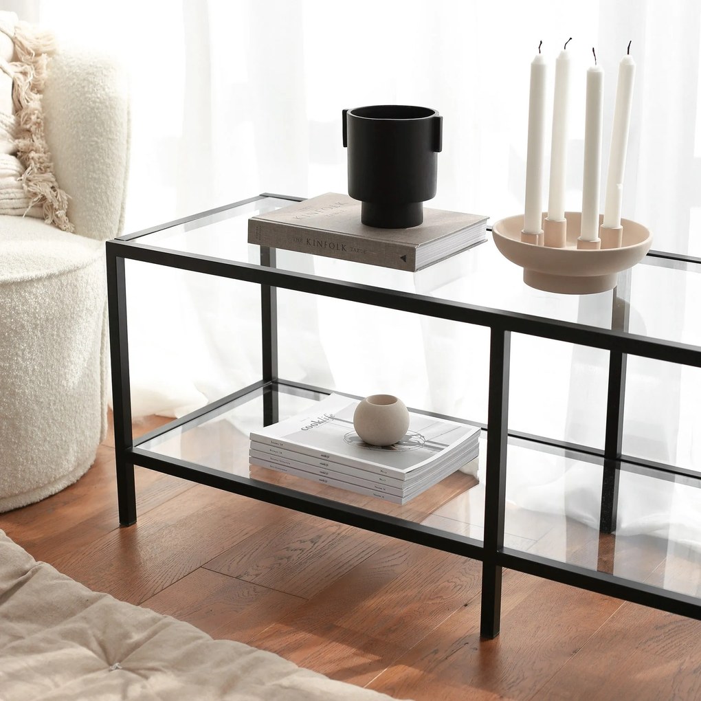 Móvel TV Basic – Preto Fosco – 130 cm x 45 cm x 40 cm