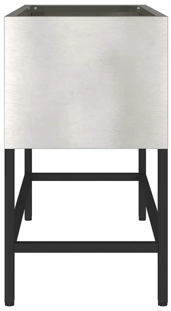 Horta Elevada vidaXL 60x26x45 cm Aço Inoxidável