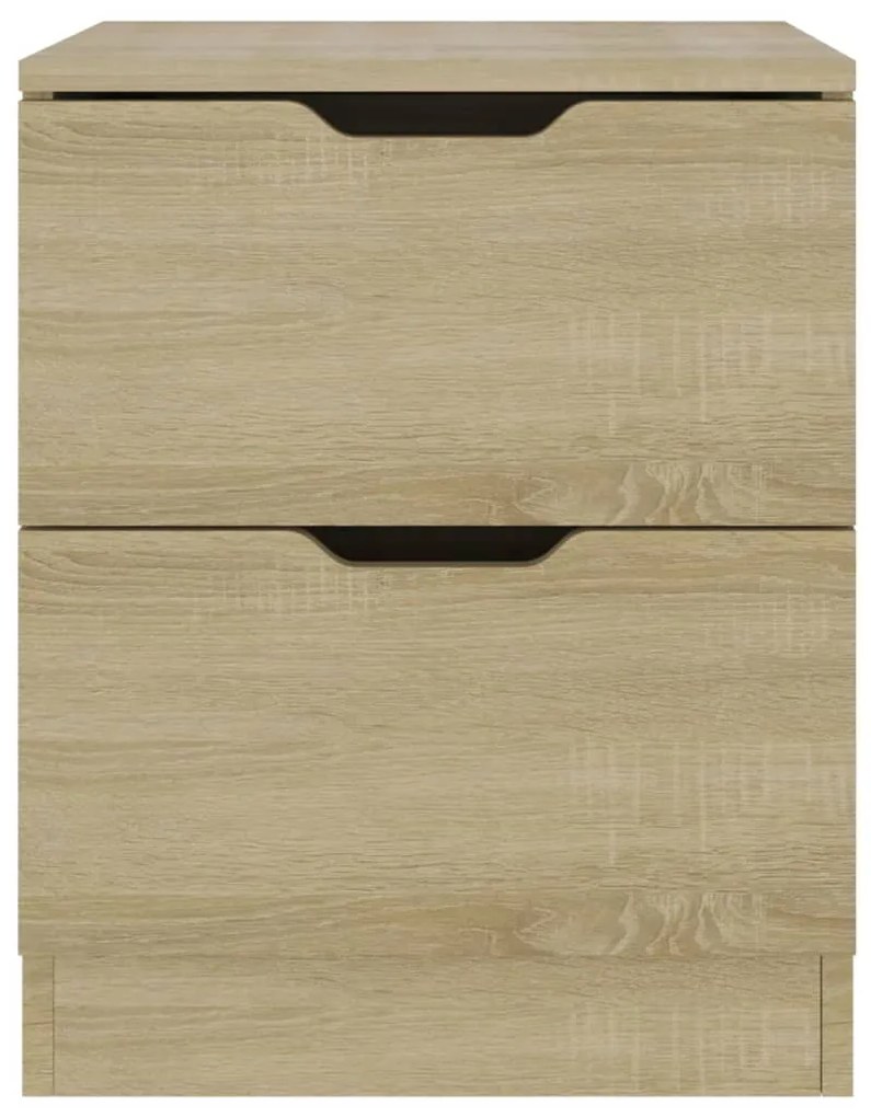 Mesa de cabeceira 40x40x50 cm contraplacado cor carvalho sonoma