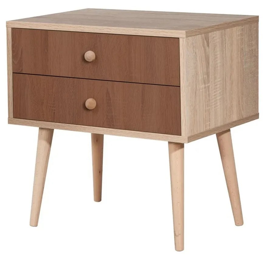Mesa de Cabeceira City Two – Multicolor – 60 cm x 61 cm x 40 cm