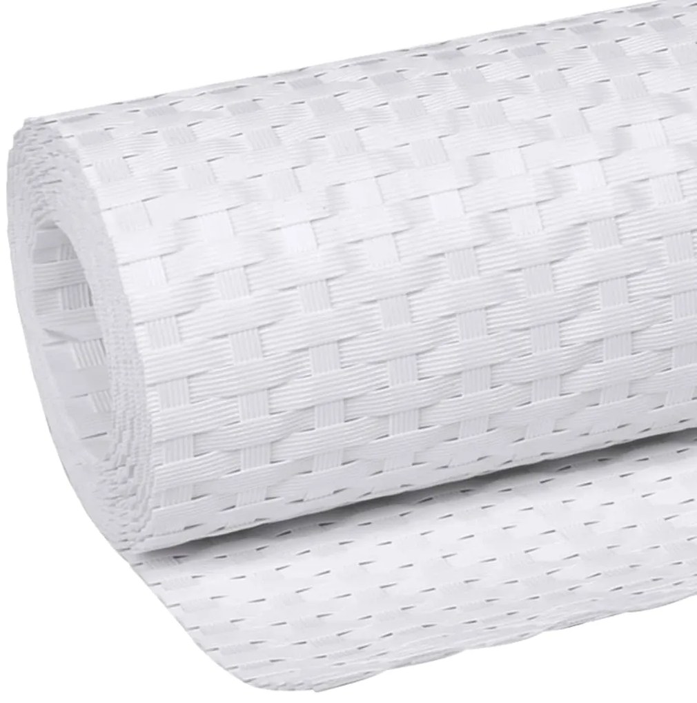 Tela de varanda 1000x80 cm vime PE branco