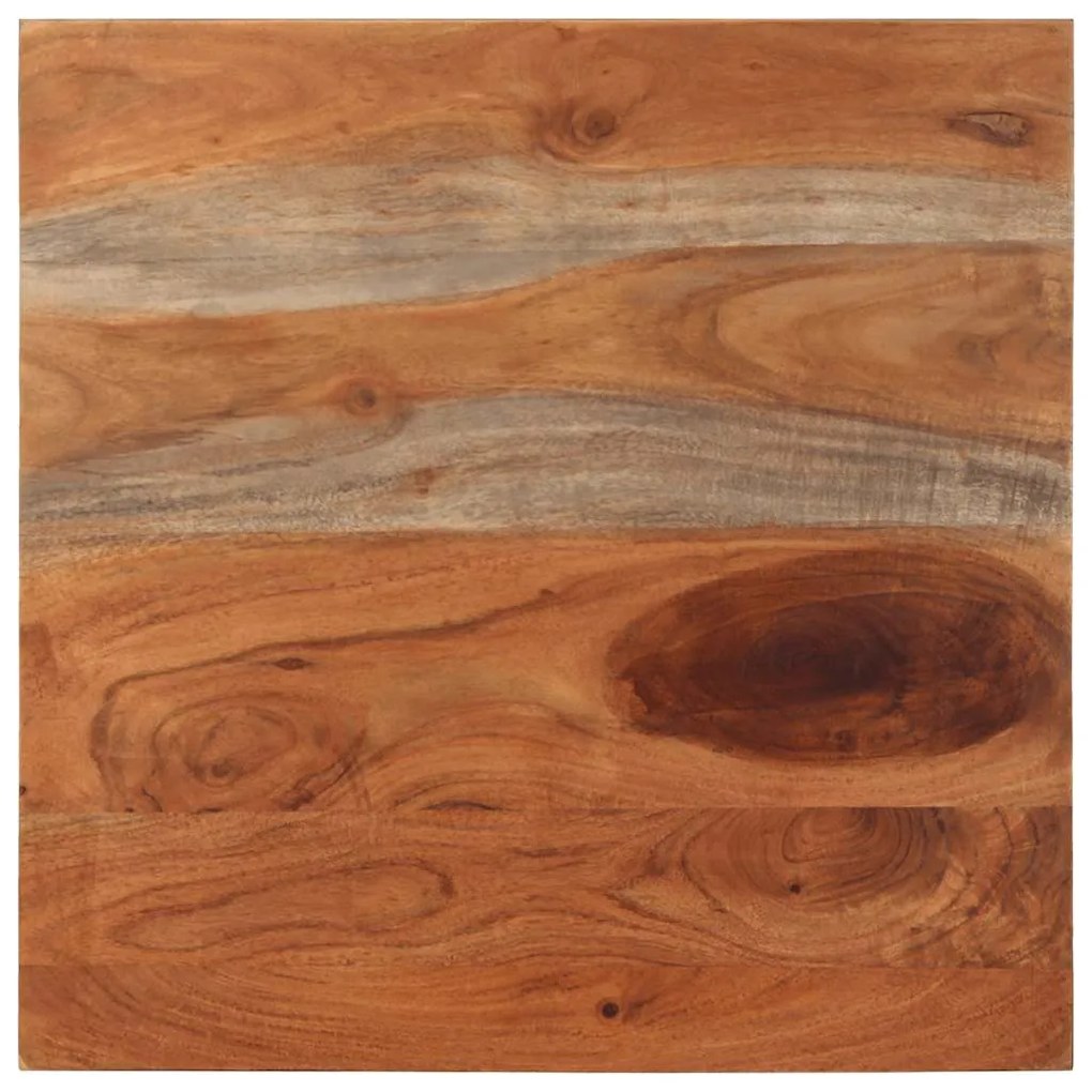 Mesa de centro 60x60x35 cm madeira maciça de acácia