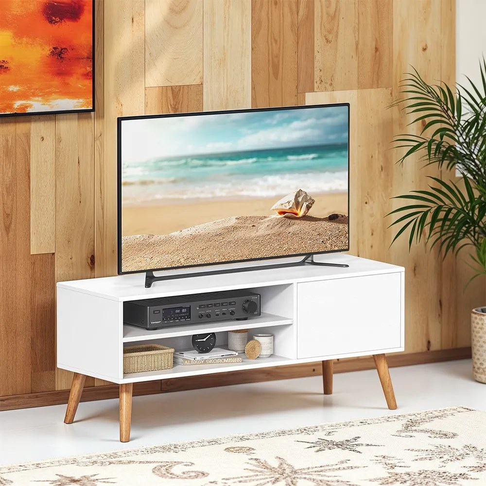 Móvel de TV baixo 120 x 40 x 49 cm branco