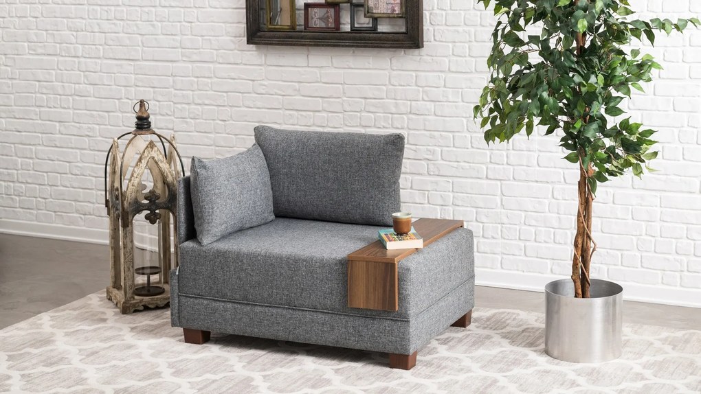 Sofá de 1 Lugar Fly – Cinza – 100x80x75 cm