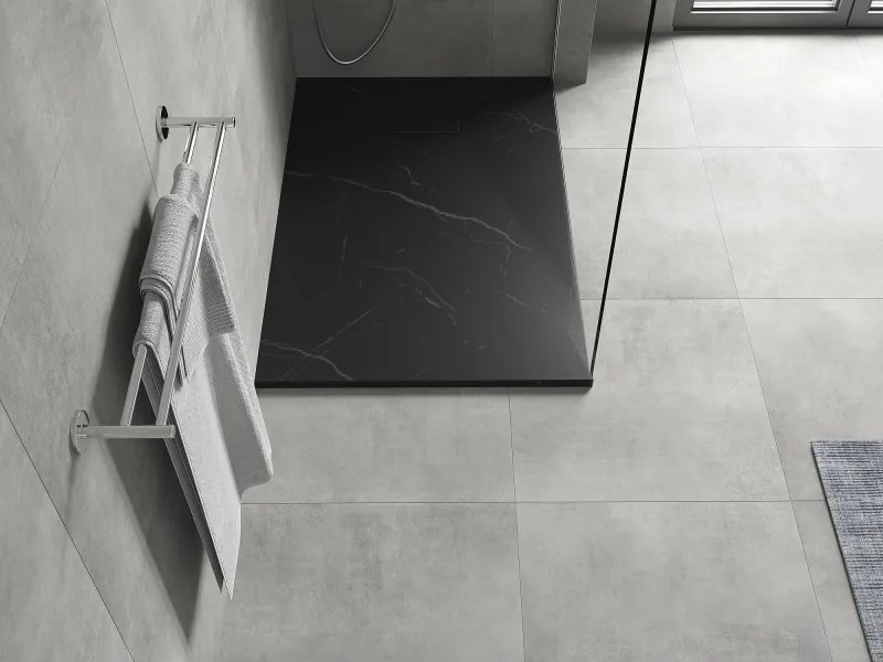 Mexen Hugo base de duche retangular SMC 120 x 90 cm, pedra preta - 42759012