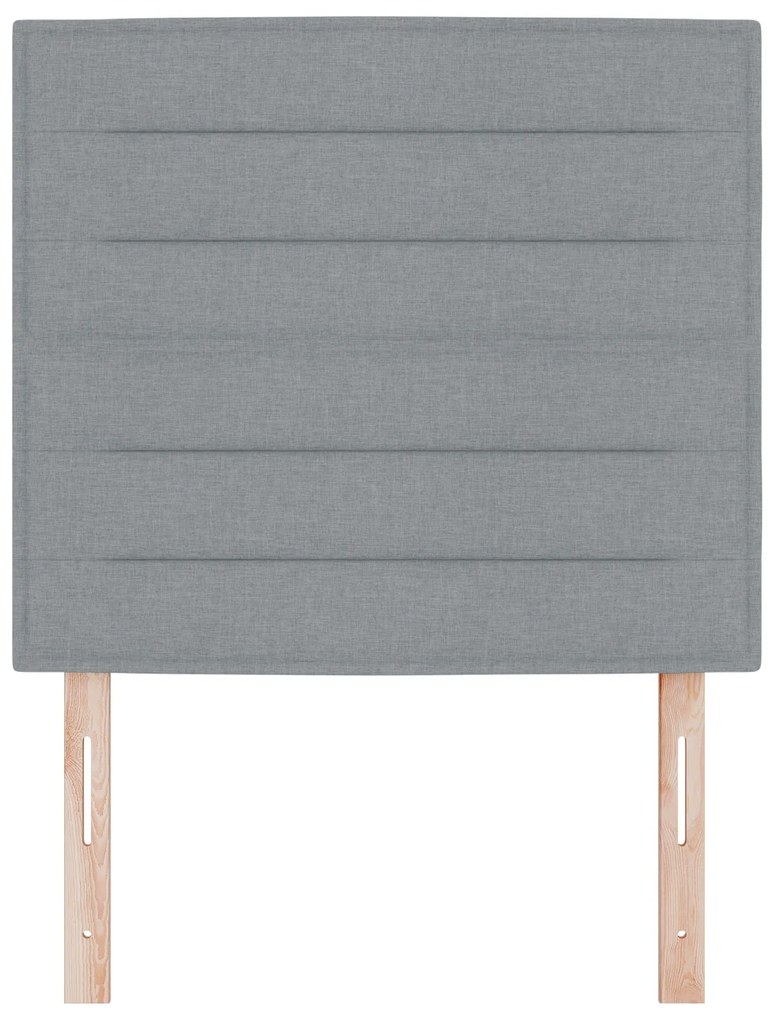 Cabeceira Design Linhas Cinza Claro 90 cm Tecido