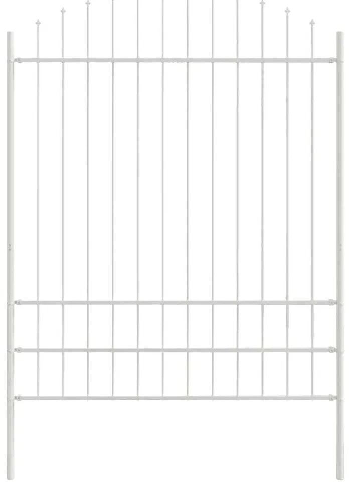 Cerca de Jardim com Topo em Arco Branco - 1,7x2 m - Aço