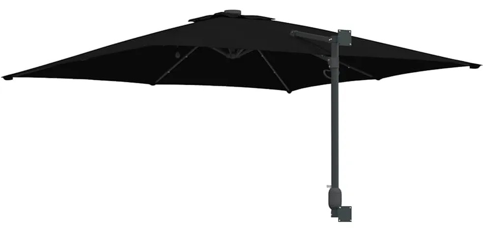 Guarda-sol de Jardim Preto 248.5 x 247.5 x 160 cm tecido
