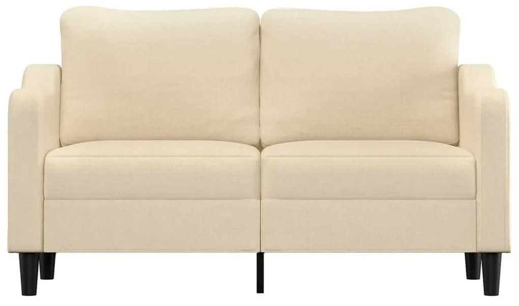 Sofá de 2 lugares tecido 140 cm cor creme