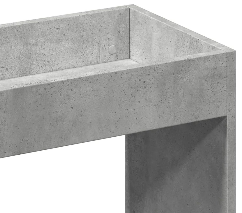 Armário alto 63x33x180 cm derivados de madeira cinzento cimento
