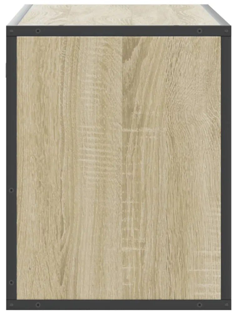 Móvel p/ TV 100x31x39,5 cm deriv. madeira/metal carvalho sonoma