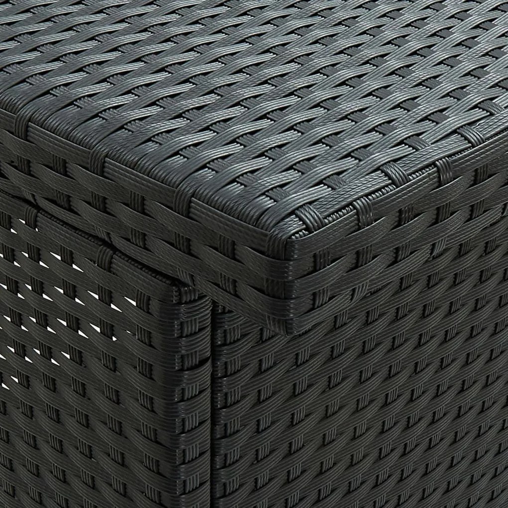 3 pcs conjunto de bar vime PE preto