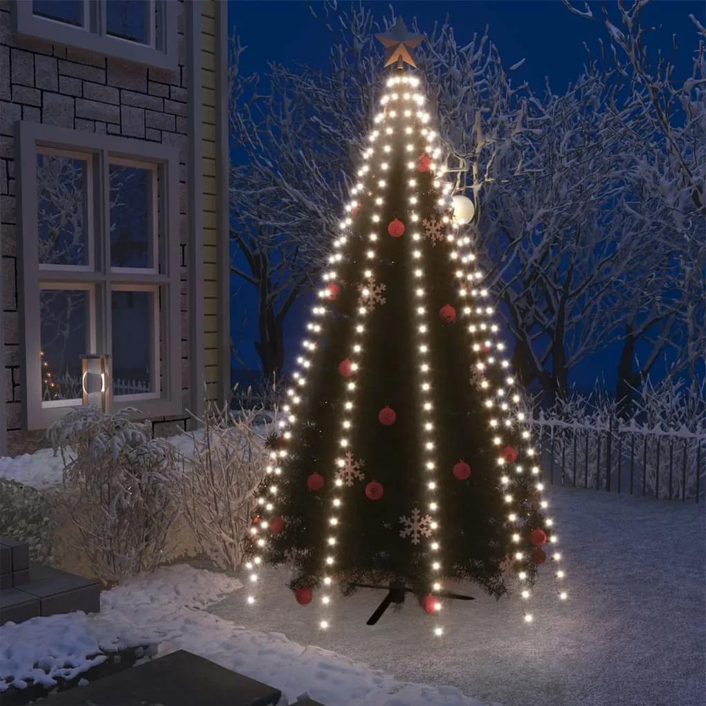 Cordão de luzes árvore de Natal 300 luzes LED 300cm branco frio