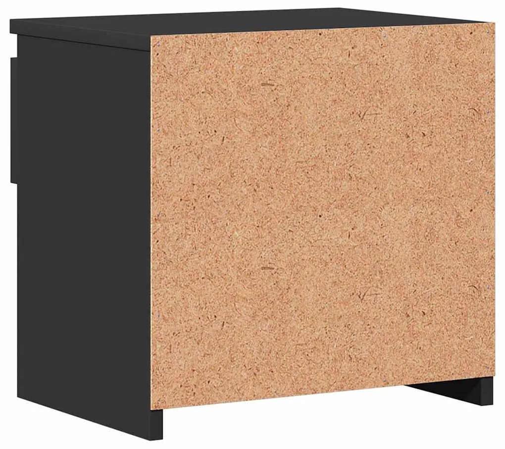Mesas de cabeceira 2 pcs 40x30x39 cm contraplacado preto
