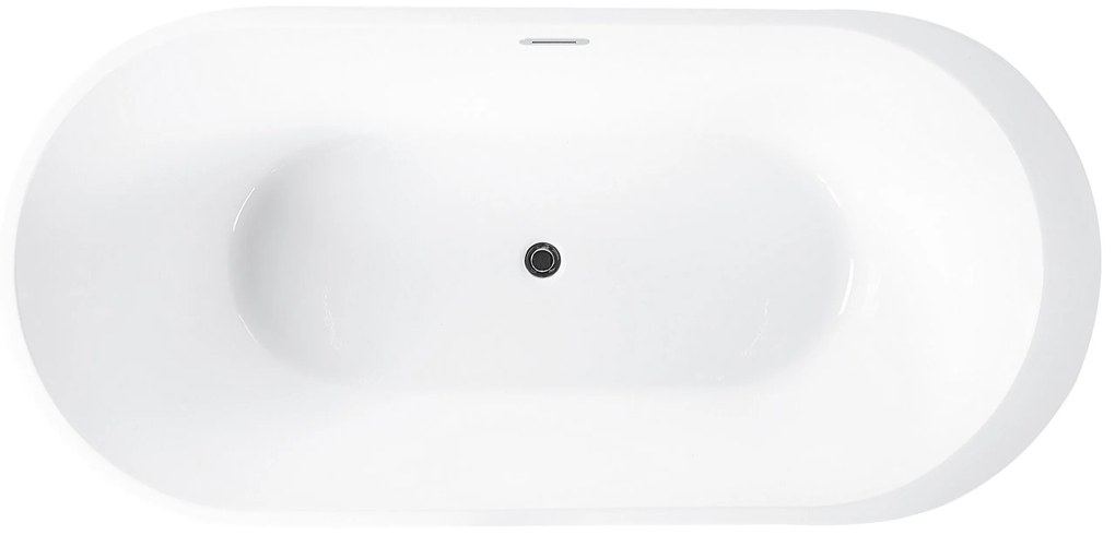 Banheira autónoma em acrílico vermelho 150 x 75 cm NEVIS Beliani