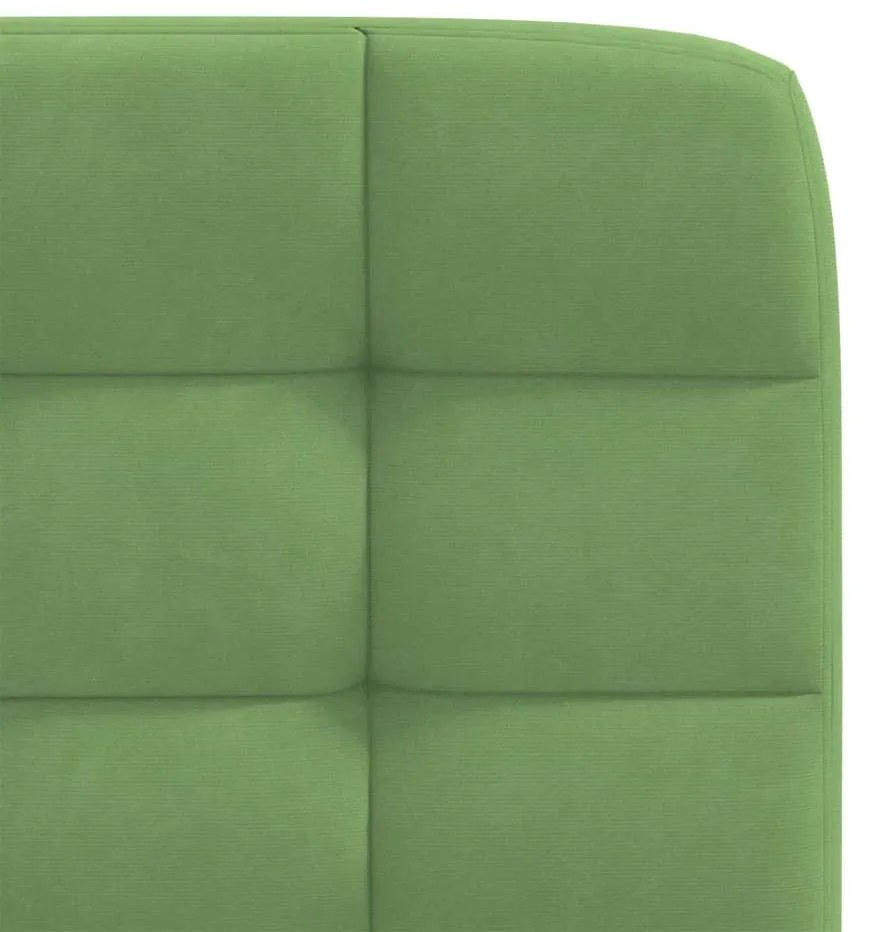 Cadeiras de jantar 2 pcs veludo verde-claro