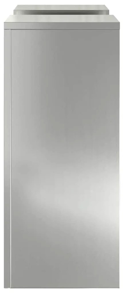 Suportes para Plantas Externos Pilar 2 pcs 24x24x55 cm Aço Galvanizado