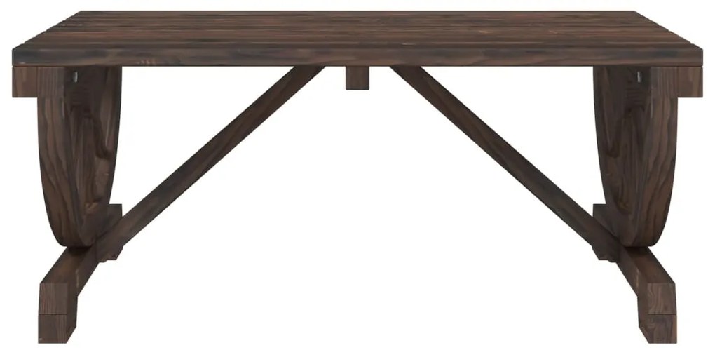 Mesa de centro para jardim 90x50x40 cm madeira de abeto maciça