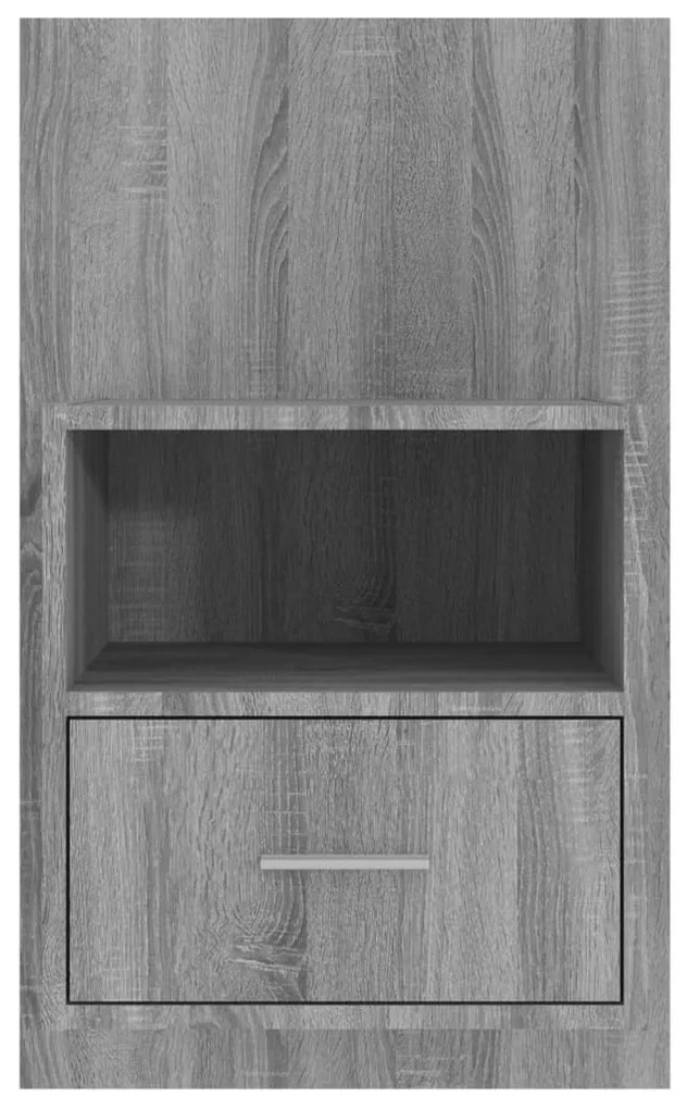 Mesa de cabeceira montagem na parede cinzento sonoma
