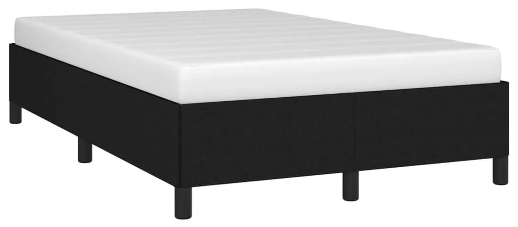 Estrutura de cama sem colchão 120x200 cm tecido preto