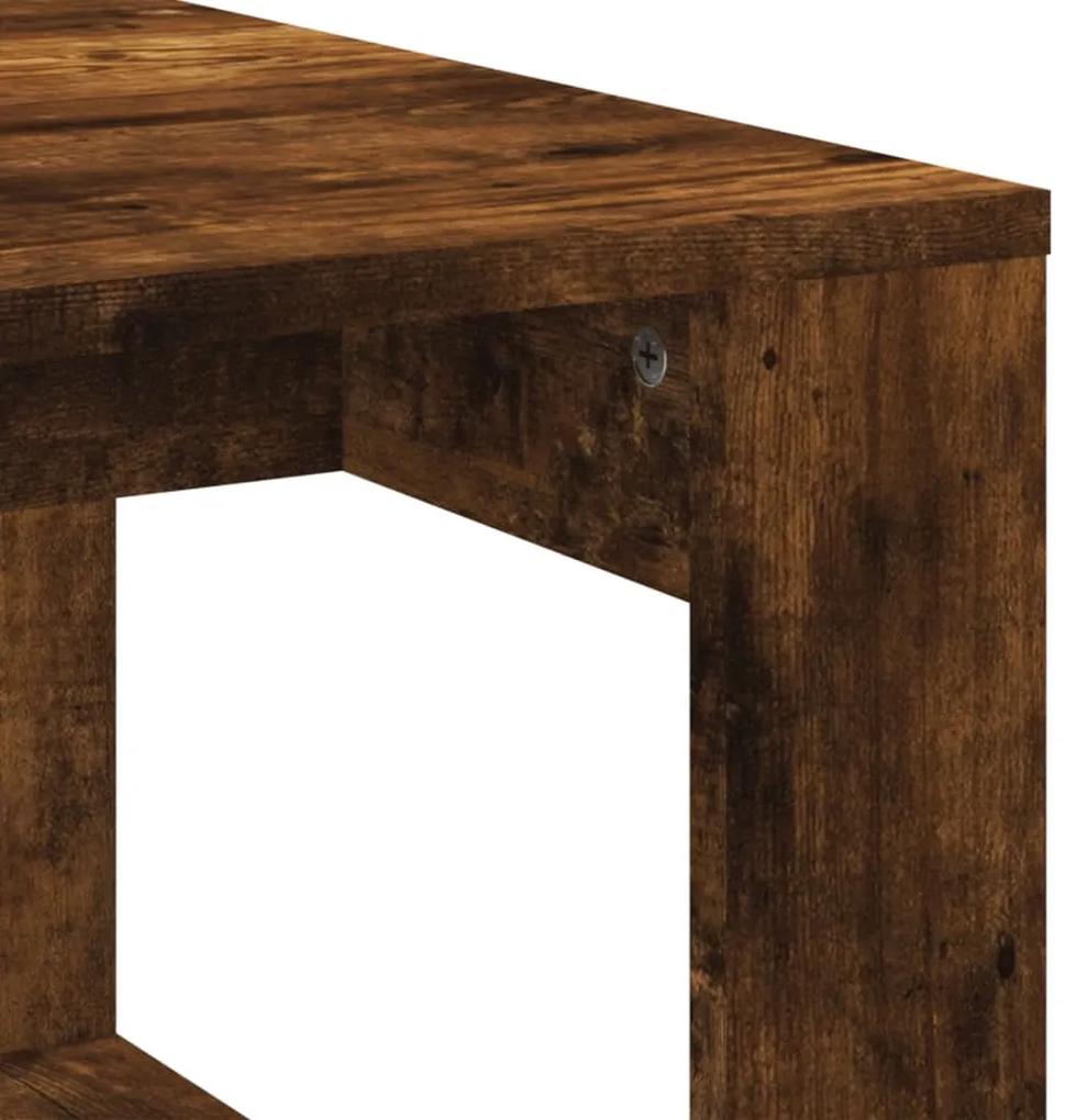 Mesa de centro 102x50x35 cm derivados madeira carvalho fumado