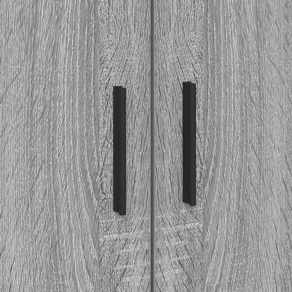 Cama de Armazenamento Cinza Sonoma 80x200 cm