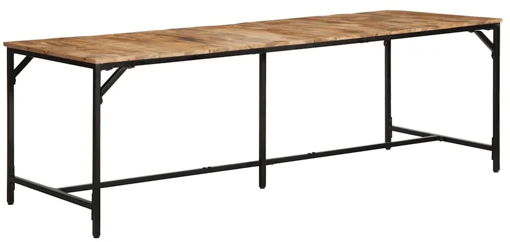 Mesa de jantar 220x90x75 cm madeira de mangueira maciça áspera