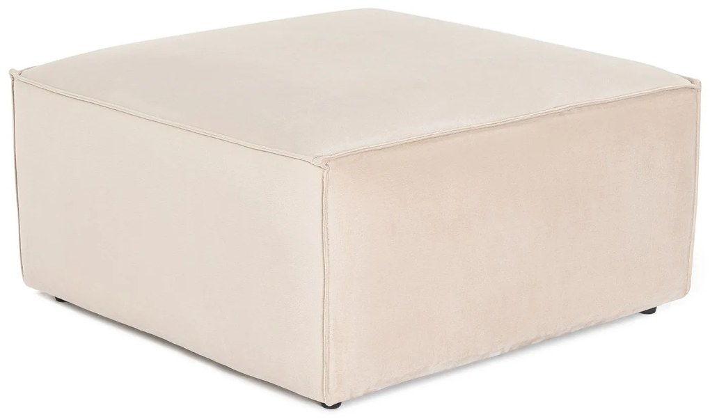 Pouffe Lora – Cor Creme – 85x85x40 cm