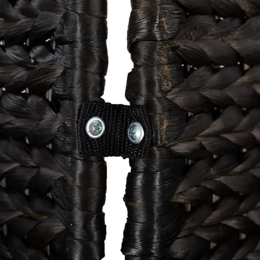 Biombo de 3 painéis 122x180 cm jacinto de água preto