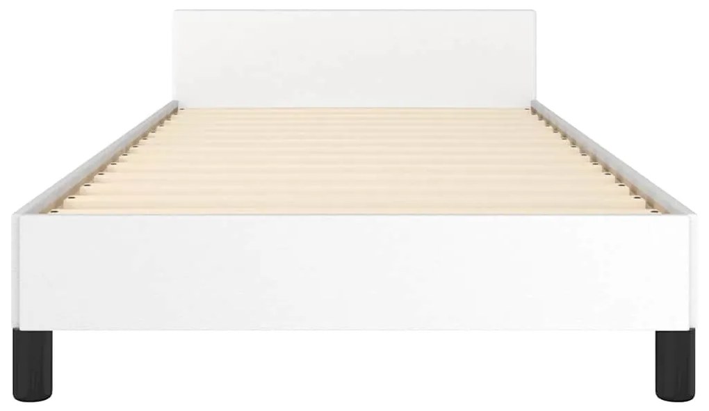 Estrutura de cama c/ cabeceira sem colchão 80x200 cm branco