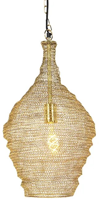 Candeeiro de suspensão oriental dourado 30 cm - Nidum