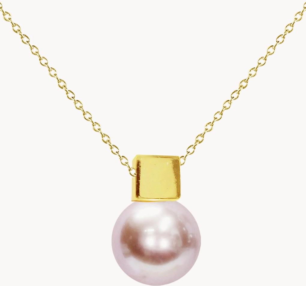 Colar em prata artesanal banhado a ouro Isle