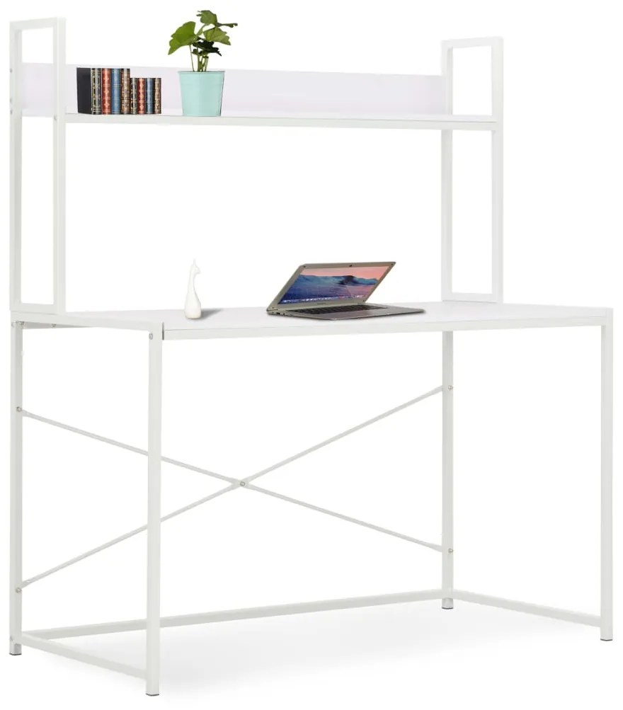 vidaXL Secretária de computador 120x60x138 cm branco