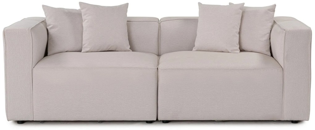 Sofá de 2 Lugares Mora – Ecru – 220x69x90 cm