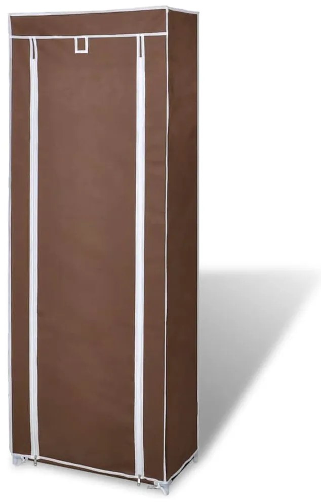 Sapateira com tampa 57 x 29 x 162 cm Castanho