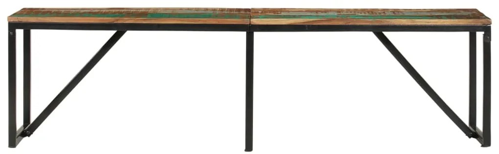 Banco 160x35x46 cm madeira recuperada maciça